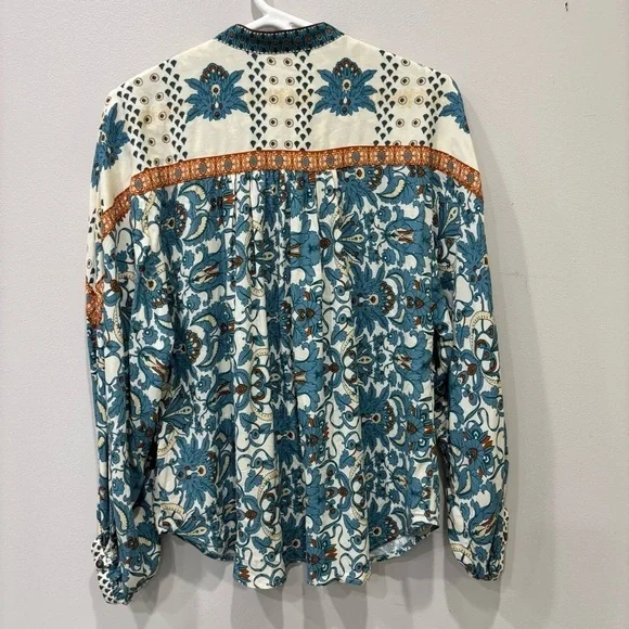 Anthropologie Floral Button Down Top Women’s Size Small - Picture 10 of 13